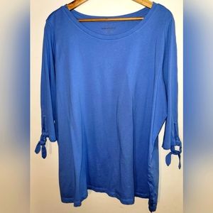 NWOT Woman Within Periwinkle Top